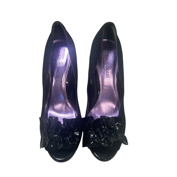 David Dixon genuine leather heels- Black- Size 39- 8.5/9 - Picture 2 of 8